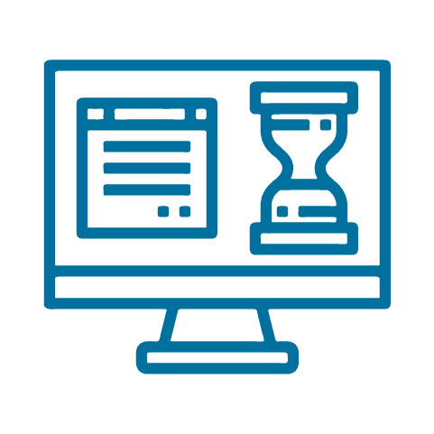 Icône représentant la planification éditoriale sur les réseaux sociaux